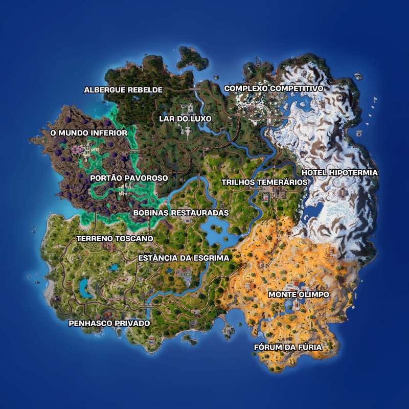 Mapa do Fortnite