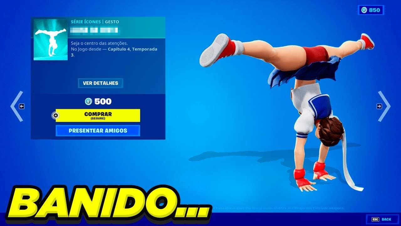 ESSE EMOTE FOI BANIDO DO FORTNITE...