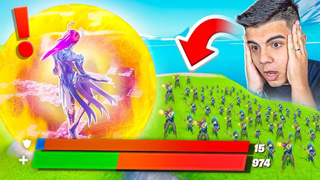 JUNTEI O MÁXIMO DE PESSOAS PARA ACABAR COM A RAINHA DO CUBO! - FORTNITE