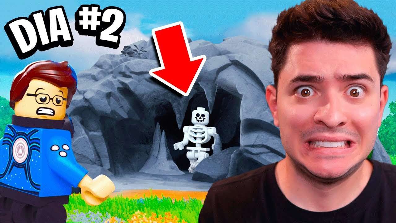 MINHA PRIMEIRA CAVERNA NO LEGO FORTNITE #2