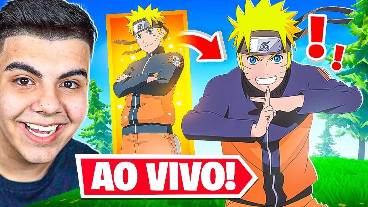 AGORA! NARUTO CHEGOU NO FORTNITE!🔴 ATUALIZAÇÃO 18.40 AO VIVO!