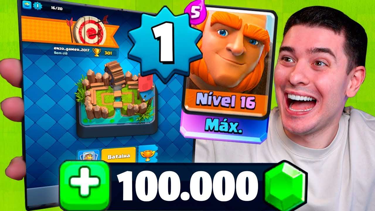 COMPREI 100 MIL GEMAS EM UMA CONTA LEVEL 1!