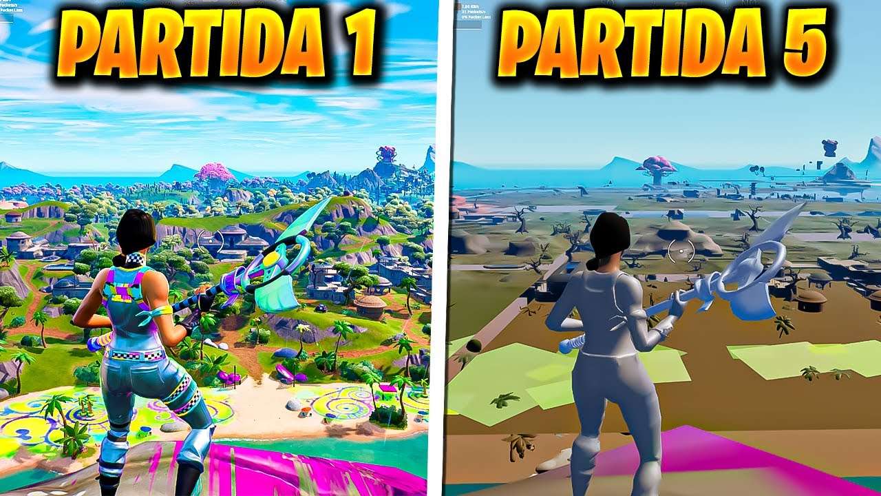 A CADA PARTIDA MEU FORTNITE FICA MAIS FEIO!