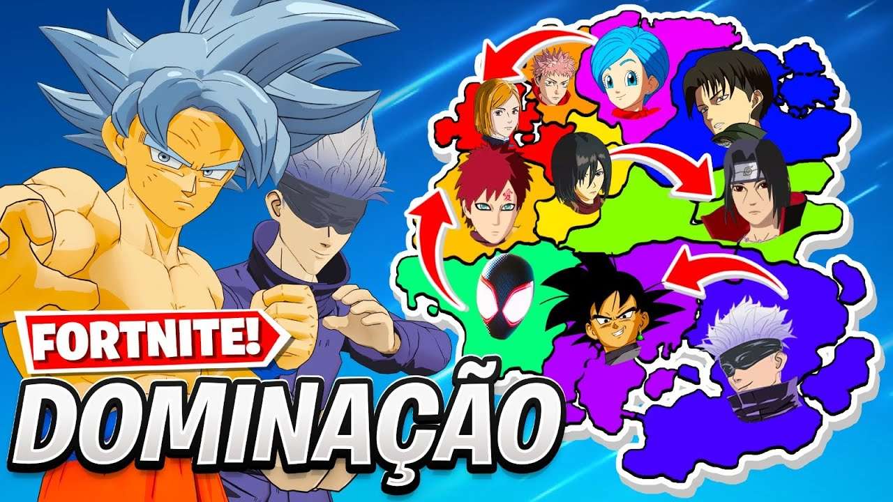 FORTNITE DOMINAÇÃO: QUAL ANIME DOMINA A ILHA?
