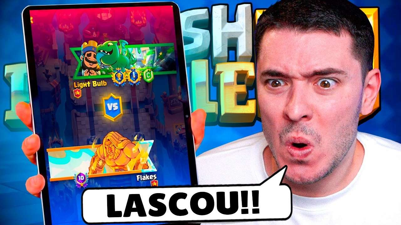 Me lasquei.. encontrei o CAMPEÃO MUNDIAL no Clash Royale!