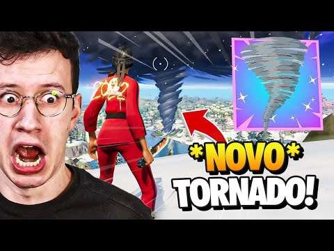 ACHEI! *NOVO* TORNADO E TEMPESTADE NO FORTNITE