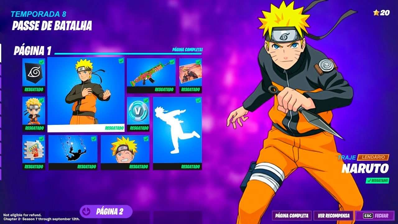 VAI SER ASSIM?! PASSE DE BATALHA E TEMPORADA 8 FORTNITE