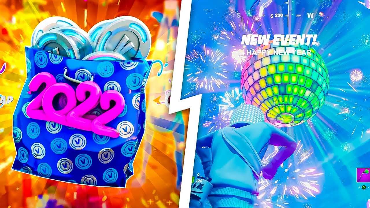ITENS e EVENTO AO VIVO de ANO NOVO 2022 no Fortnite Capítulo 3