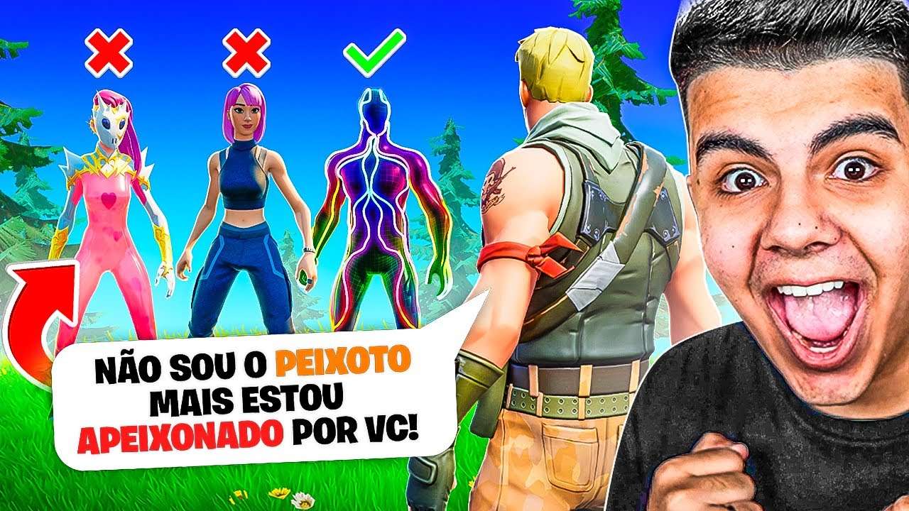 CANTADAS ENFADONHAS!! CONCURSO DE CANTADAS NO FORTNITE! ft. Francine e SenhorLeoncio
