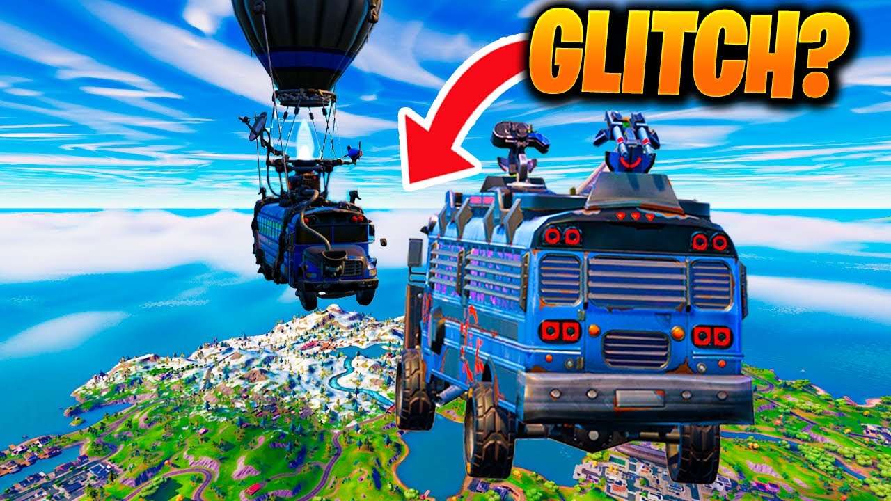 TESTEI TODOS OS GLITCHS COM O NOVO ONIBUS DE BATALHA NA TEMPORADA 2 DO CAPITULO 3!