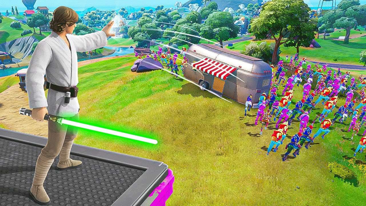 USEI TODO O PODER JEDI NO FORTNITE…