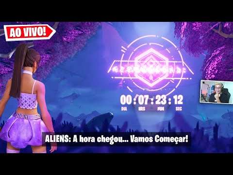 Começou Evento Ao Vivo Temporada 7 Fortnite..! (ARIANA GRANDE x Fortnite..?)