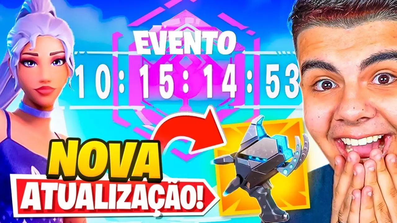 10 DIAS PRO EVENTO AO VIVO! CANHÃO DE PLASMA! TUDO QUE VOCÊ PRECISA SABER NO FORTNITE 17.21!!