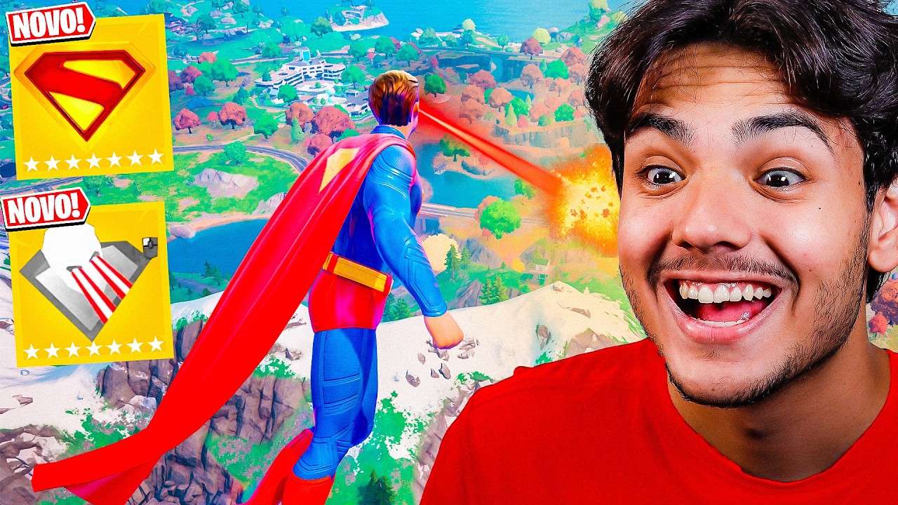 VIREI O SUPERMAN MÍTICO NO FORTNITE! (TÁ MUITO APELÃO)