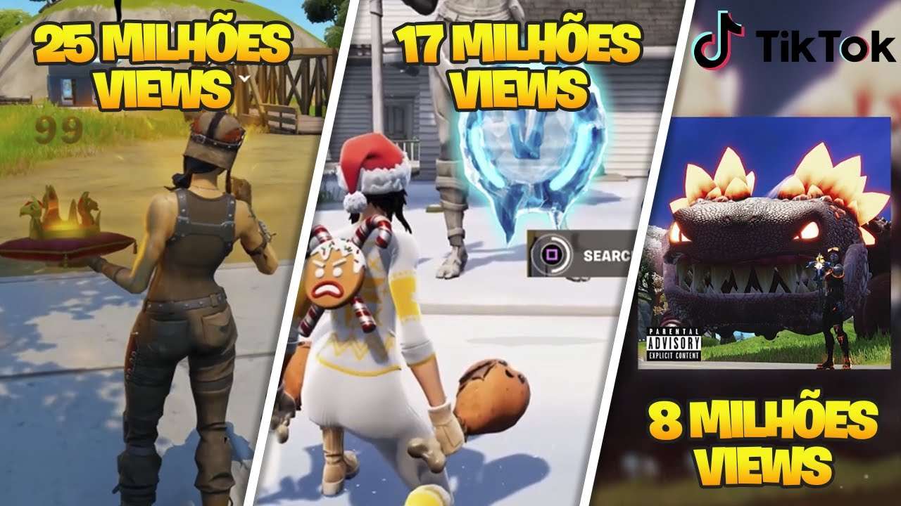 TOP 20 TIKTOKS MAIS VISTOS DE FORTNITE CAP 3! (são bons mesmo?)