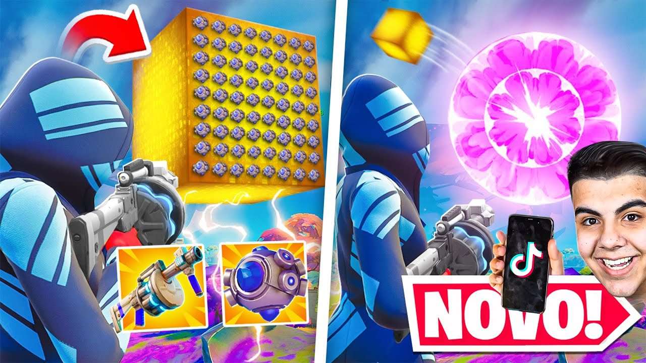 TESTEI os TIKTOKS mais VIRAIS DA ATUALIZAÇÃO DE HALLOWEEN de FORTNITE ft. HERO TONIKET