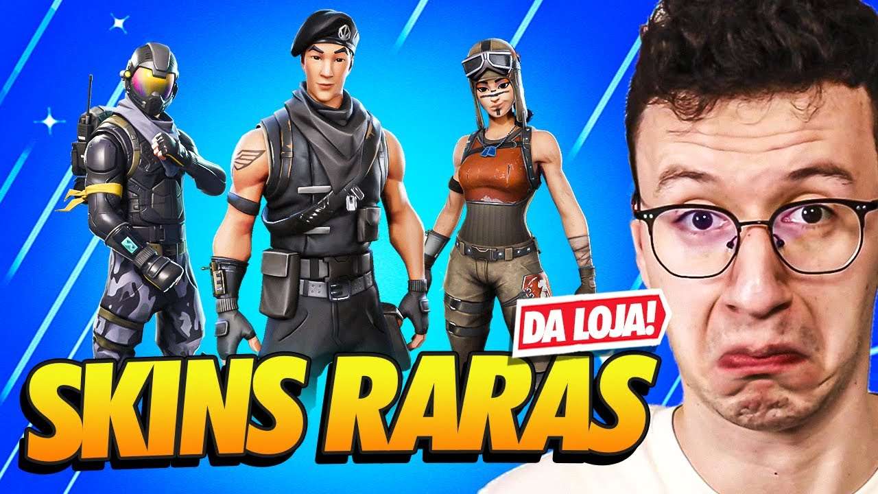 TOP 10 SKINS MAIS RARAS DA LOJA EM 2022 - FORTNITE