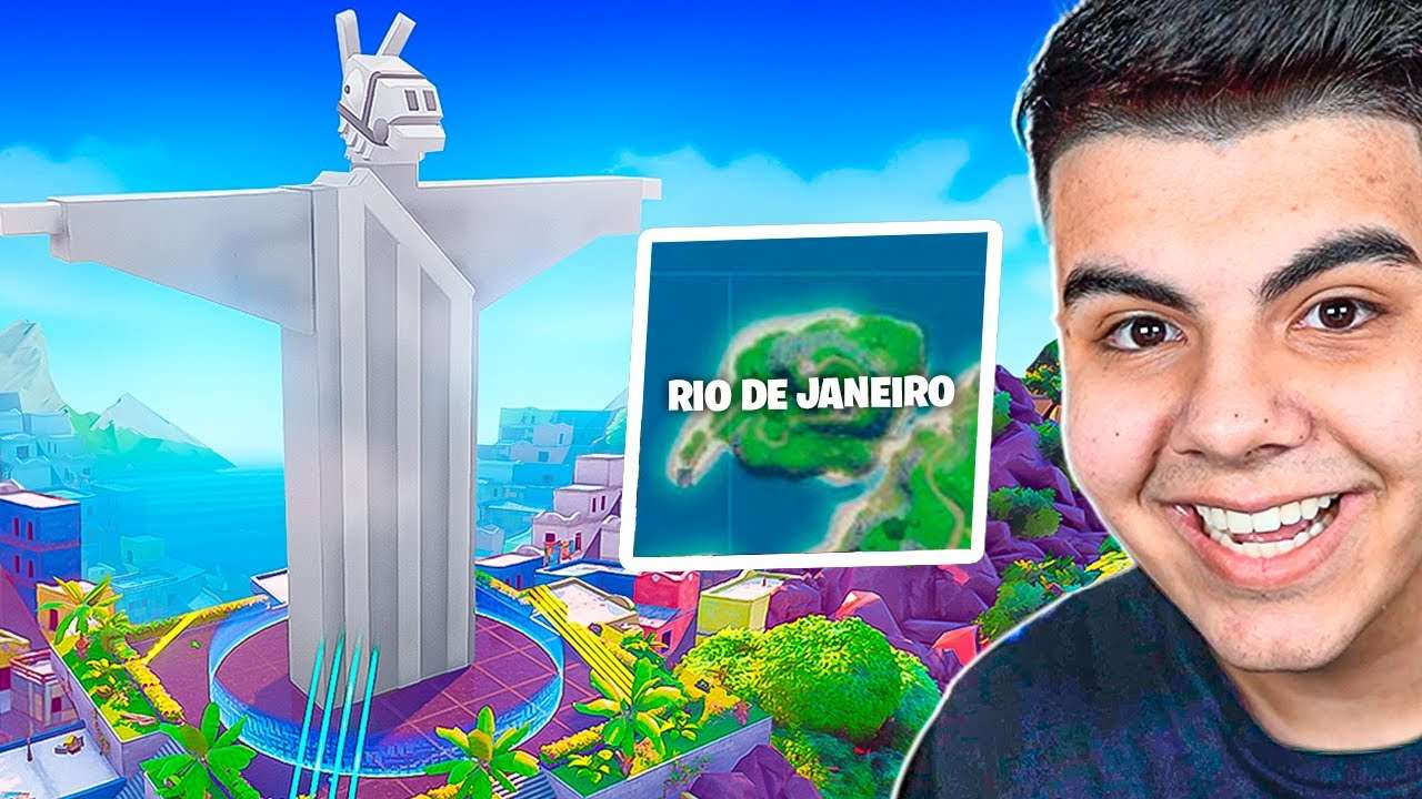 RIO DE JANEIRO CHEGOU NO FORTNITE! NOVO MODO REI DO RIO É INSANO!
