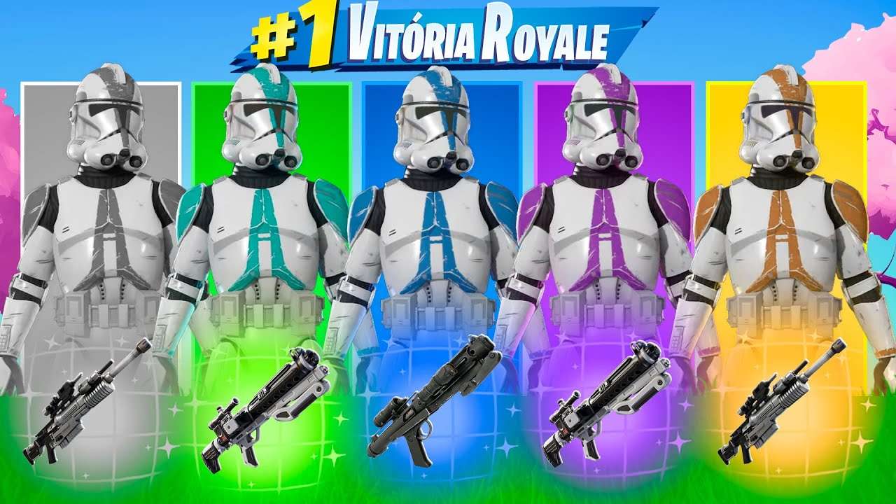 DESAFIO ALEATÓRIO dos STORMTROOPERS de STAR WARS Fortnite
