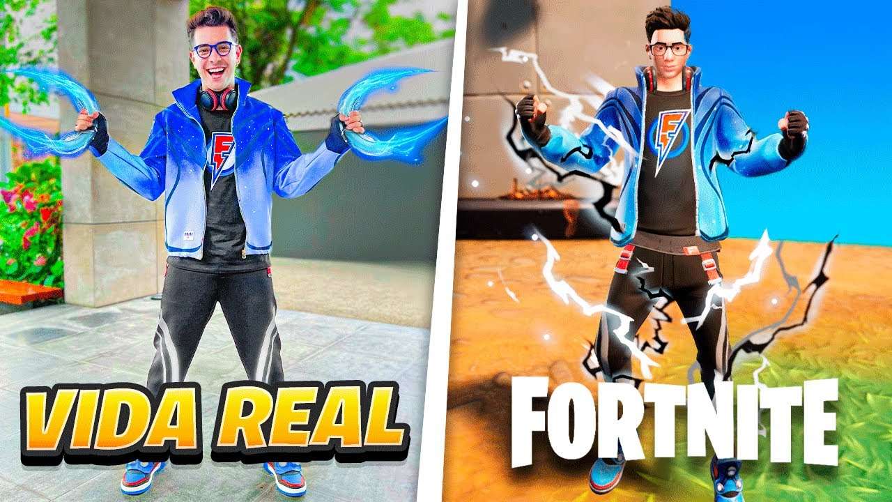 MINHA SKIN DO FORTNITE NA VIDA REAL!