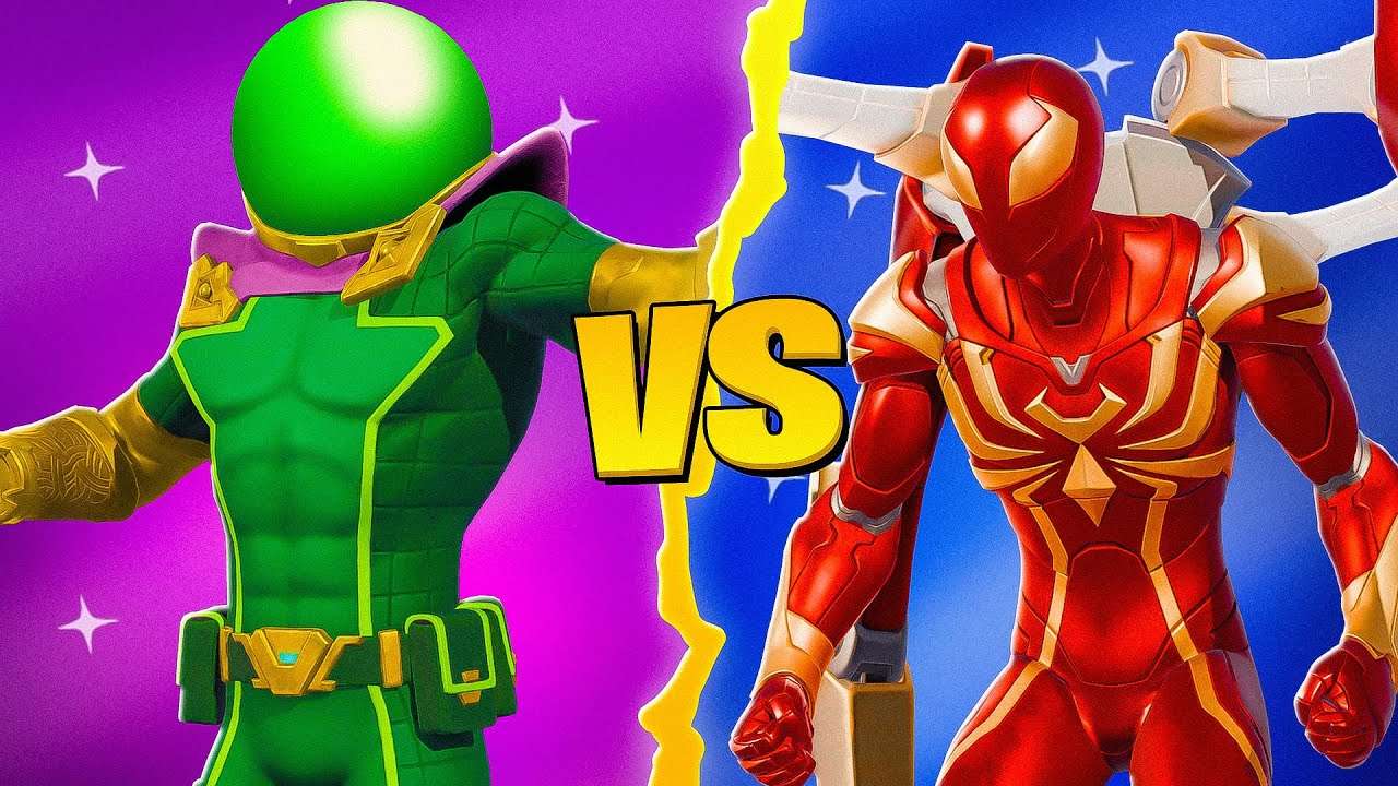 ARANHA DE FERRO vs MYSTÉRIO no Fortnite