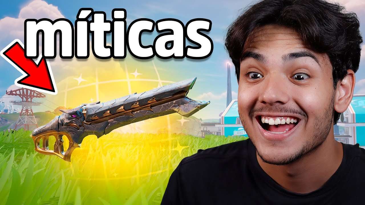 USEI AS NOVAS ARMAS MÍTICAS DO FORTNITE!