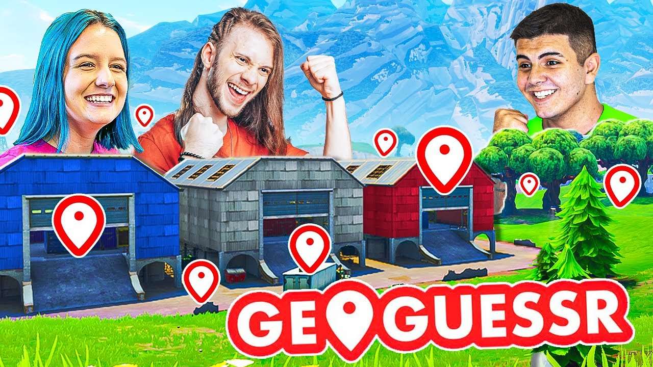 OS YOUTUBERS LEMBRAM DO MAPA ANTIGO? GEOGUESS NO FORTNITE