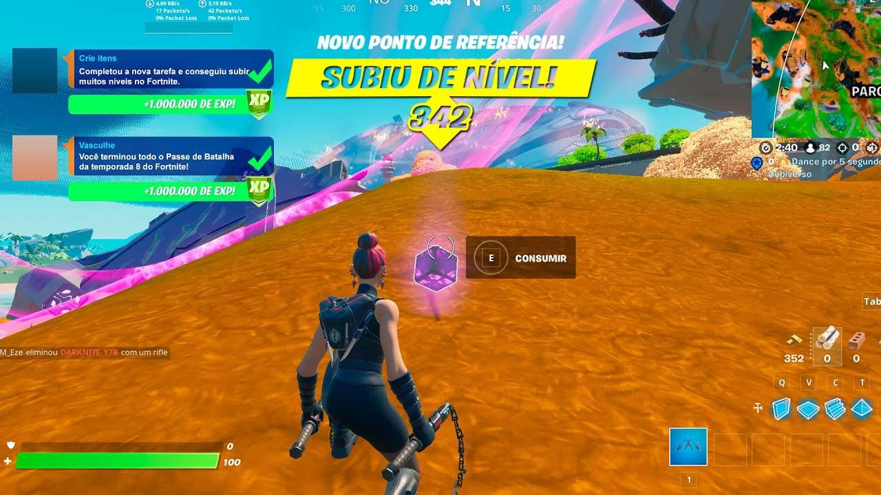 COMO UPAR RÁPIDO o PASSE de BATALHA da TEMPORADA 8 no FORTNITE