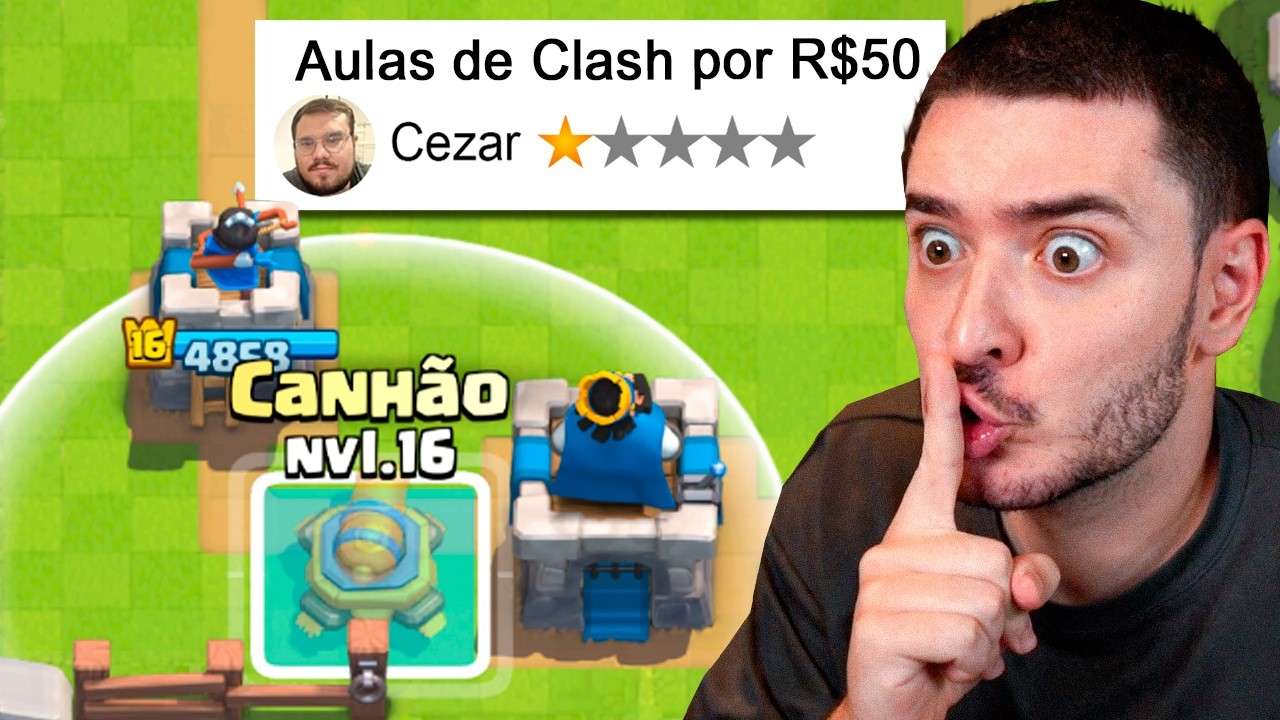 Contratei um PROFESSOR de Clash Royale (fingi ser noob)