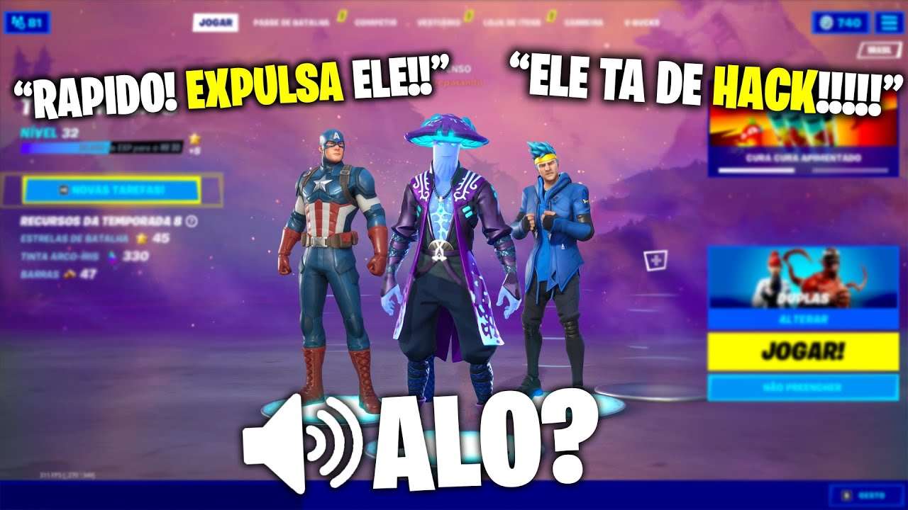 Hacker Consegue Usar Skin SECRETA Antes do lançamento.. (Fortnite)