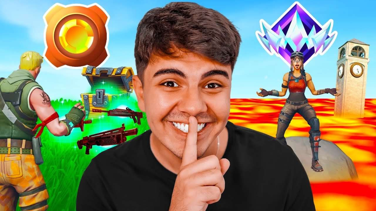 Fortnite, mas cada jogador tem uma REGRA SECRETA... 😳