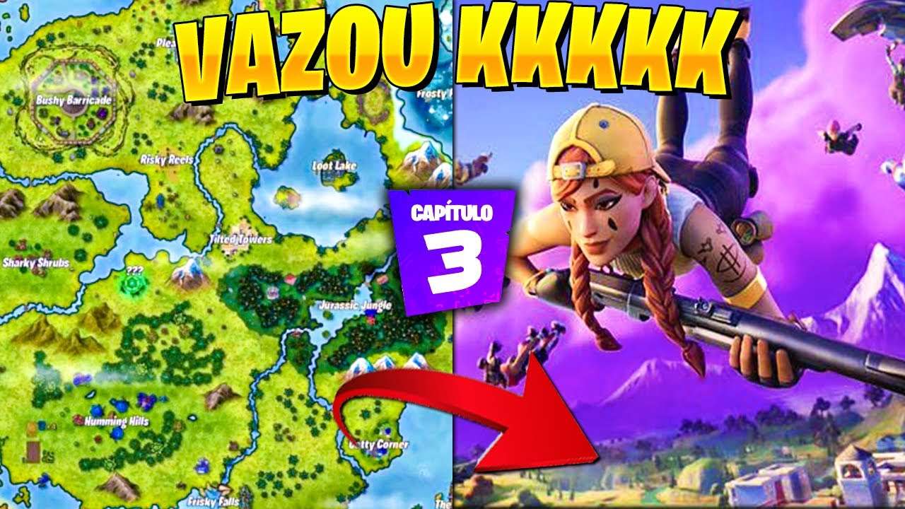 ACHO QUE A EPIC GAMES DEIXOU VAZAR O MAPA DO CAPITULO 3 DO FORTNITE KKKKKK