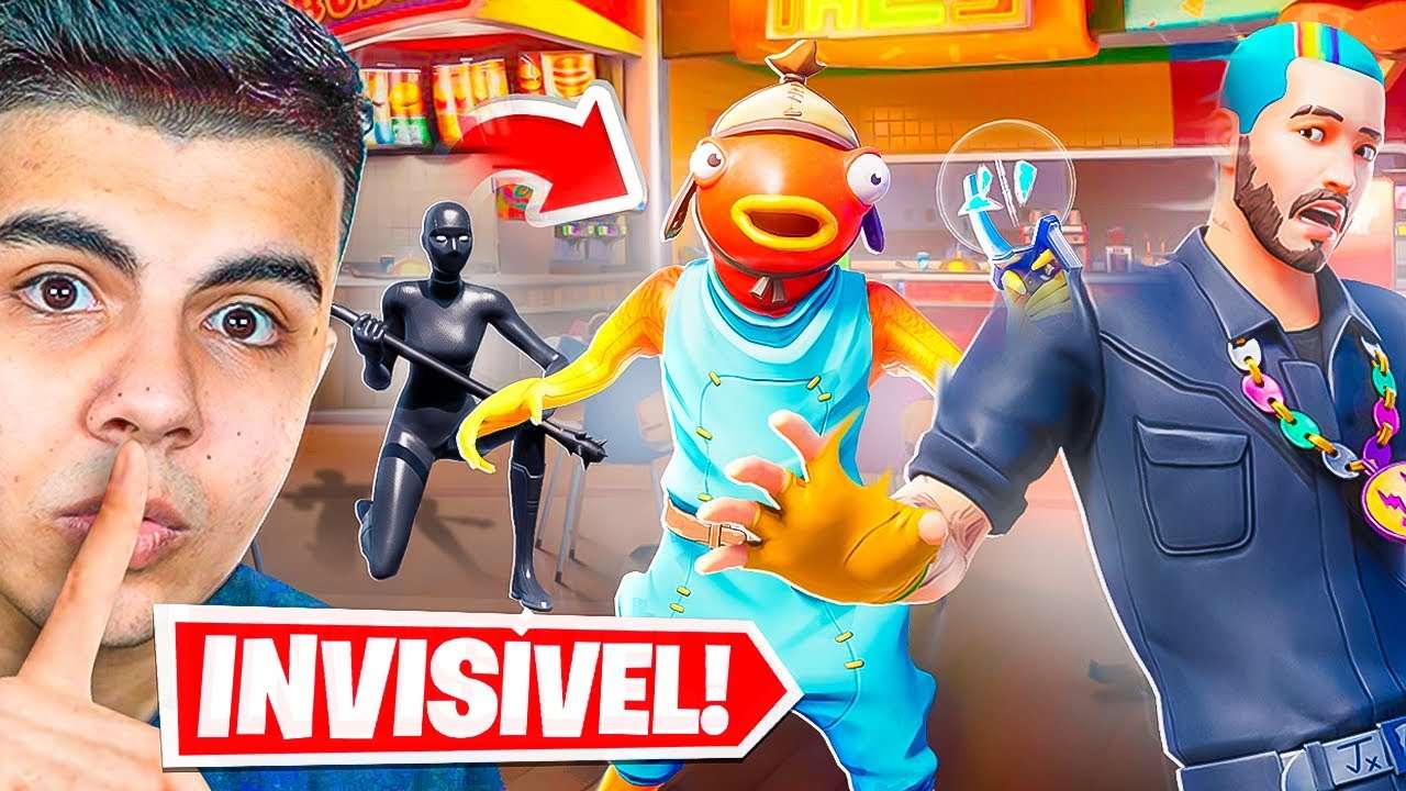 FINGI ESTAR INVISÍVEL E VI TUDO NO MODO IMPOSTORES! (100% DISFARCE)