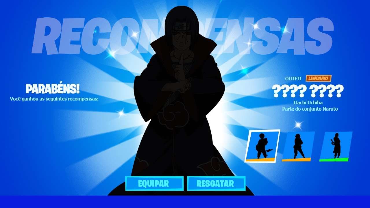 CONFIRMADA NOVA PARCERIA DE NARUTO NO FORTNITE!! (ITACHI, GAARA E MAIS)