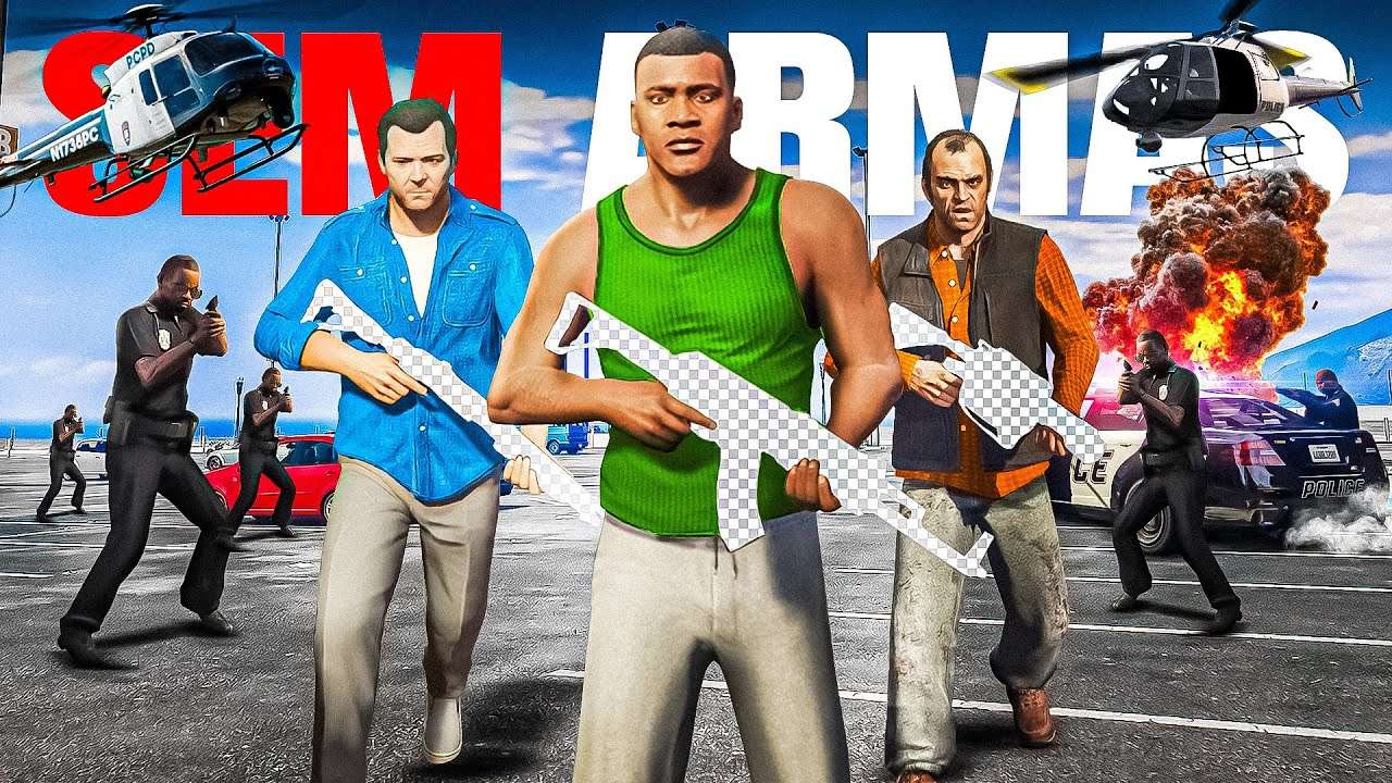 Consegui ZERAR o GTA V sem ARMAS