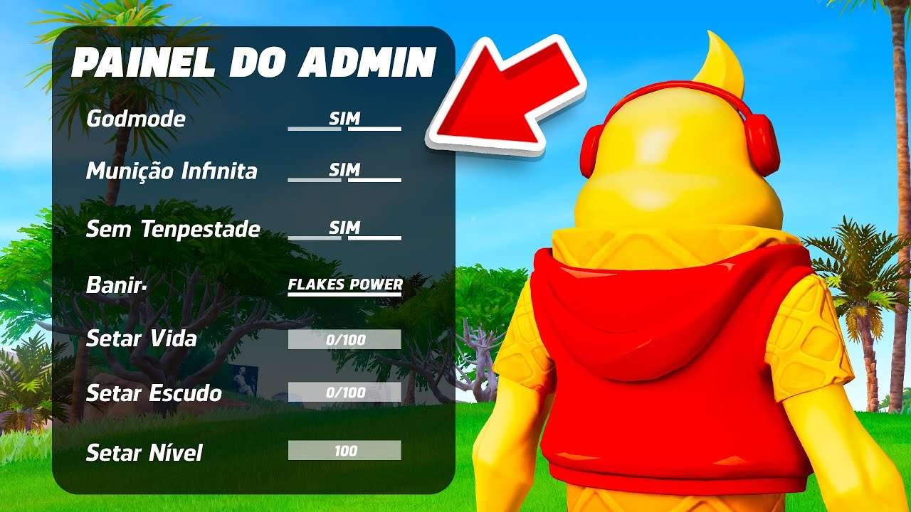 NOVO PAINEL de ADM CHEGOU no FORTNITE! (Modo, Skins e MUITO MAIS) 🔥