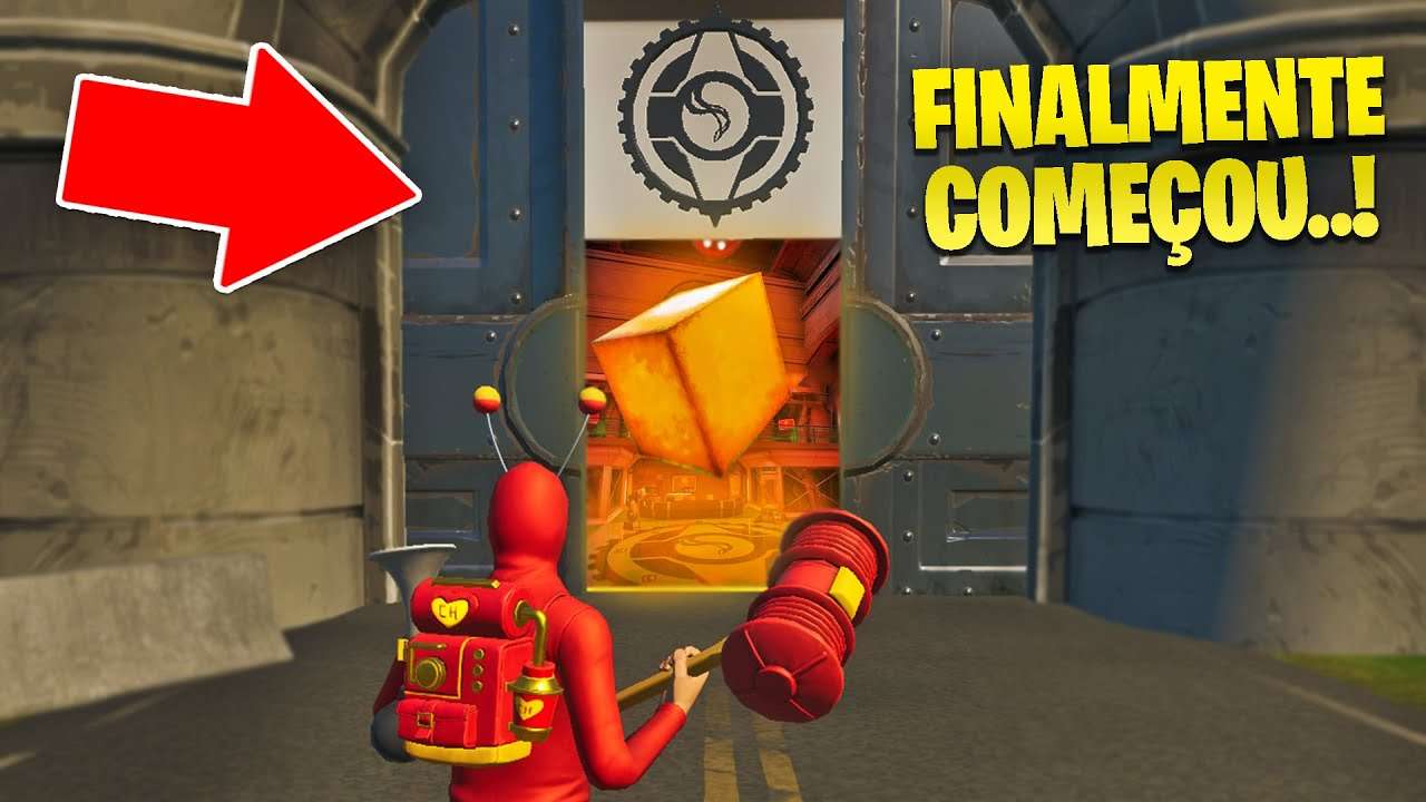 Novo CUBO GIGANTE Vermelho CHEGOU pro Evento Ao Vivo da Rainha dos Cubos no Fortnite