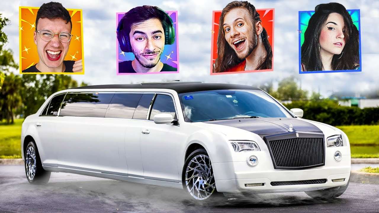 Alugamos uma LIMOUSINE na VIAGEM do FORTNITE!!