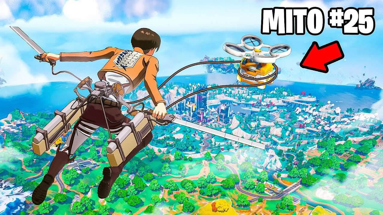 QUEBREI 27 MITOS DO ATTACK ON TITAN NO FORTNITE