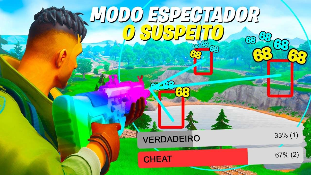 ELE USA HACK NO FORTNITE?! - VERDADEIRO ou CHEAT Ep. 1