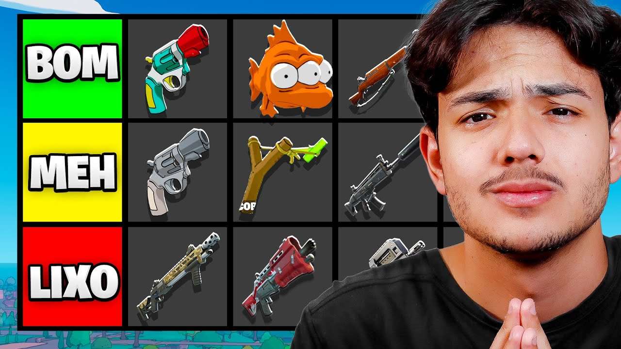 Classifiquei TODAS as Armas dos SIMPSONS no Fortnite