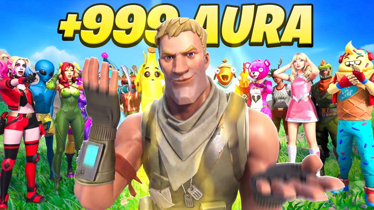 O PRIMEIRO CAMPEONATO de FARMAR AURA no FORTNITE!