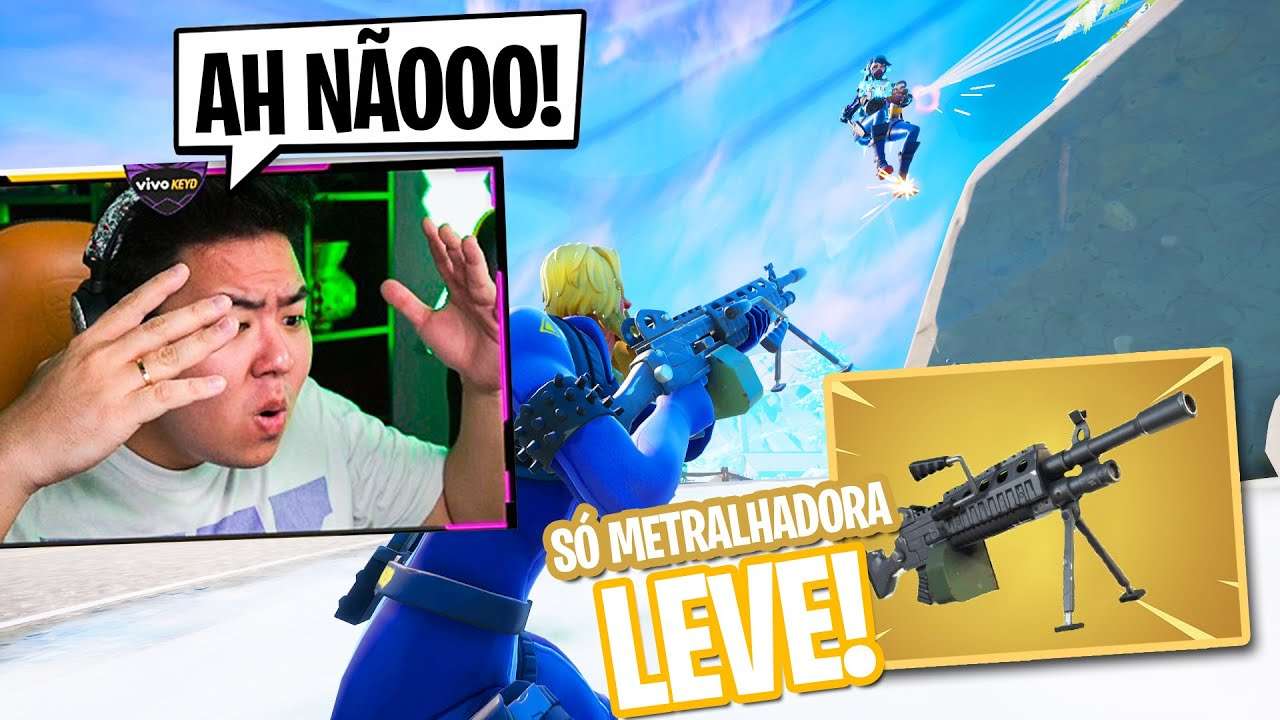 SÓ VALE METRALHADORA LEVE!! *está péssima!!* | FORTNITE