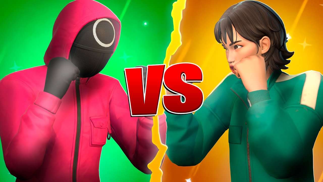 GUARDA DOS JOGOS VS JOGADOR DO ROUND 6 no Fortnite!