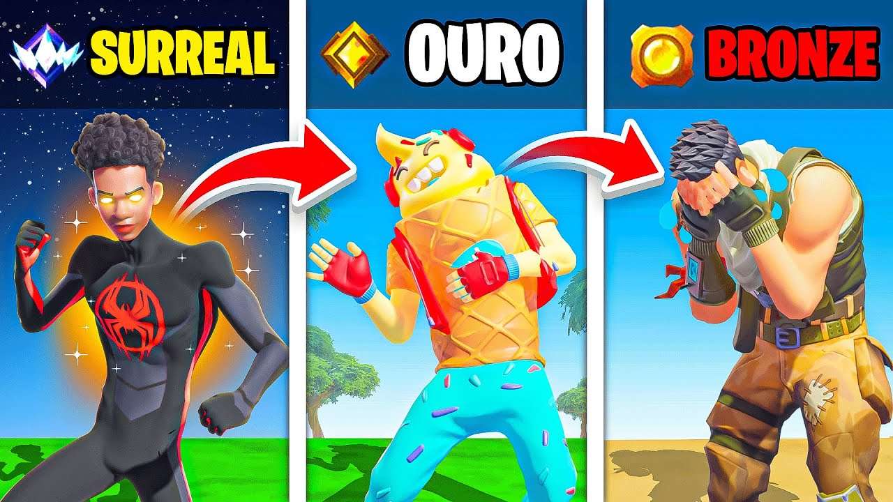 PIOR JOGADOR DA RANKED! ME TORNEI BRONZE 1 NO FORTNITE...