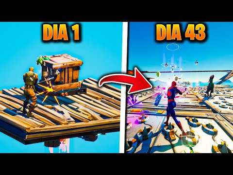 TENTEI SOBREVIVER POR 100 DIAS NO MODO SURVIVAL DO FORTNITE! (PARTE 1)