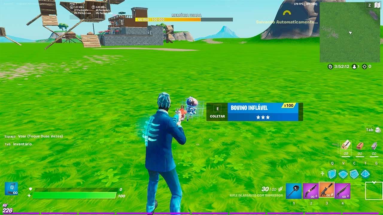 Epic adicionou esse item quebrado no modo criativo do fortnite 😱 #Shorts