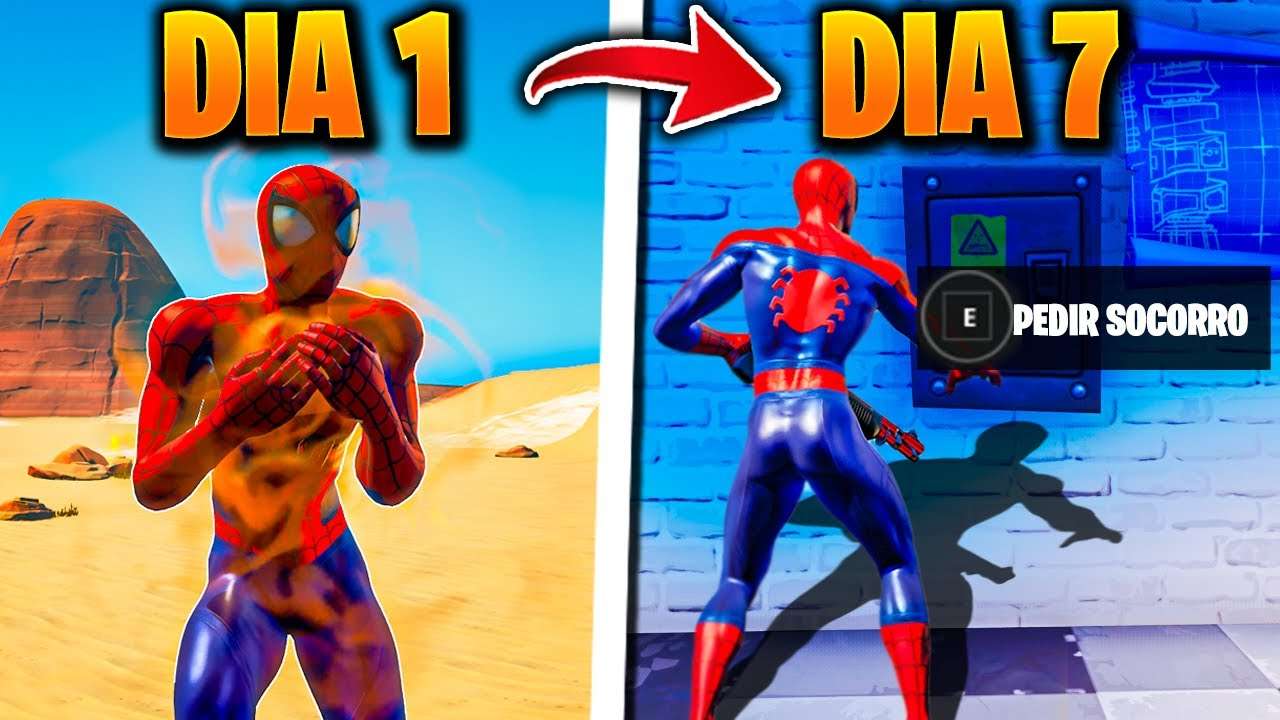 SOBREVIVENDO 7 DIAS NO DESERTO DO FORTNITE! *(TENSO)*