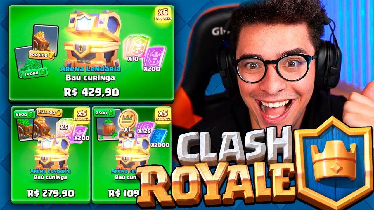 FIQUEI RICO! COMPREI TODAS AS OFERTAS DE NATAL DO CLASH ROYALE!!!