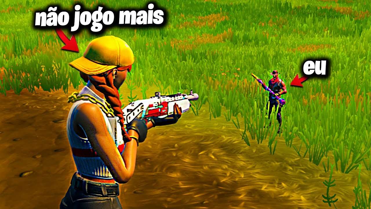 FIQUEI MINUSCULO E TROLEI MEU AMIGO NO FORTNITE...